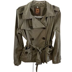 Dollhouse Khaki Double-Breasted Trench Coat